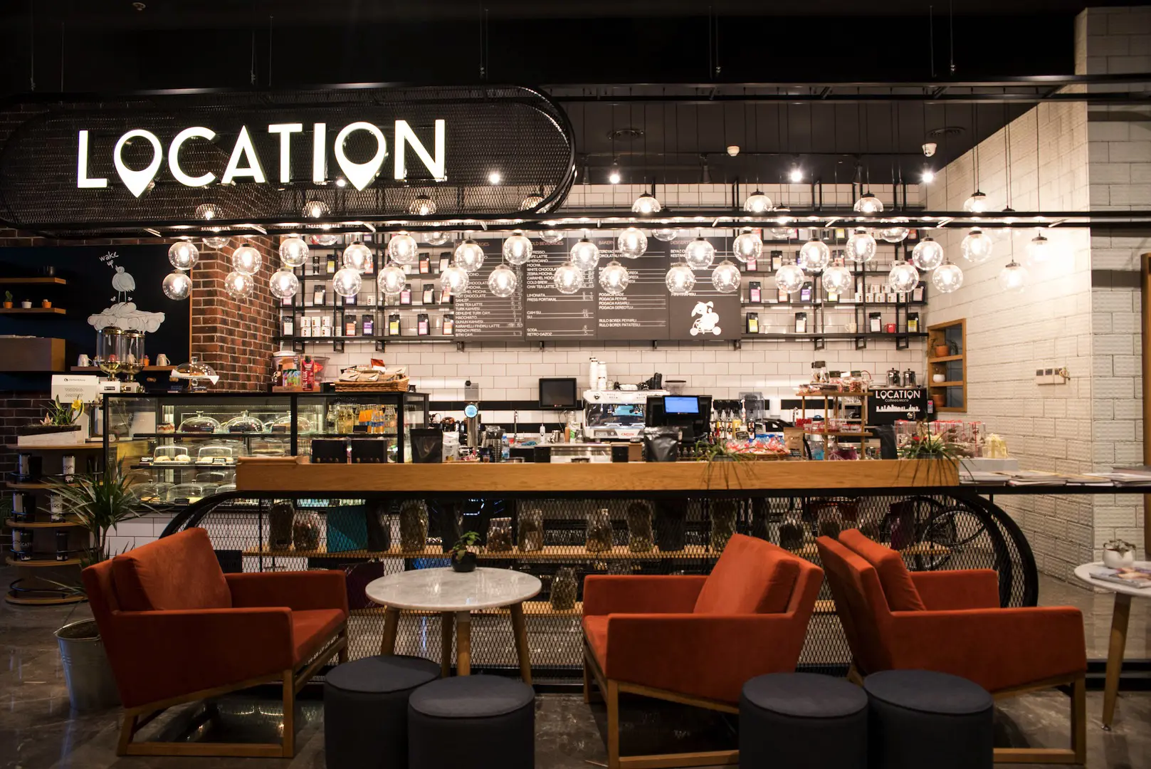 LOCATION CAFE BAYRAKLI TOWER | İÇ MİMARLIK HİZMETLERİ | ARCHITECTS | MİMARLIK HİZMETLERİ | INTERIOR DESIGNER | SHOP DESIGN | STORE INTERIOR